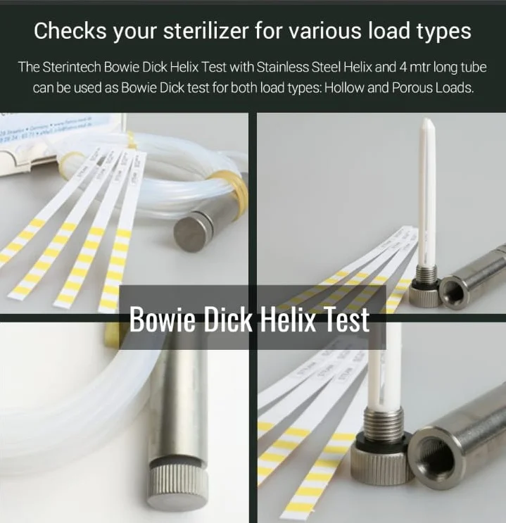 steros sterilization tracking system: bowie dick helix test